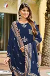 G 9742 And 43 By Af Natural Crepe Kurti With Bottom Dupatta Suppliers In India